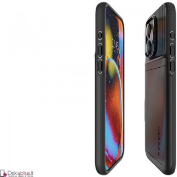 Spigen Slim Armor Cs dėklas - juodas (Apple Iphone 15 Pro) Spigen Slim Armor Cs dėklas - juodas (Apple Iphone 15 Pro)